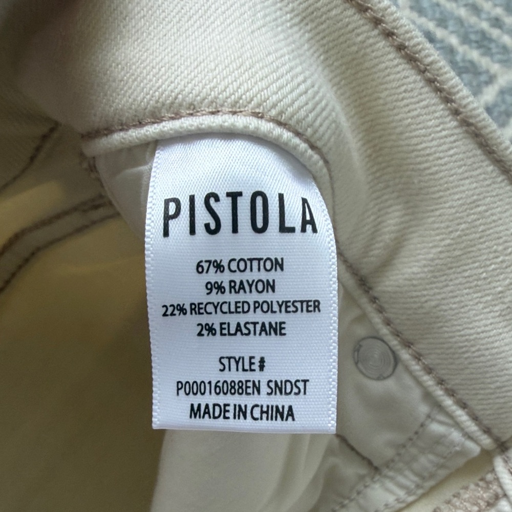Pistola NWOT Lennon High Rise Crop Boot Jeans in Sandstone - Picture 6 of 9